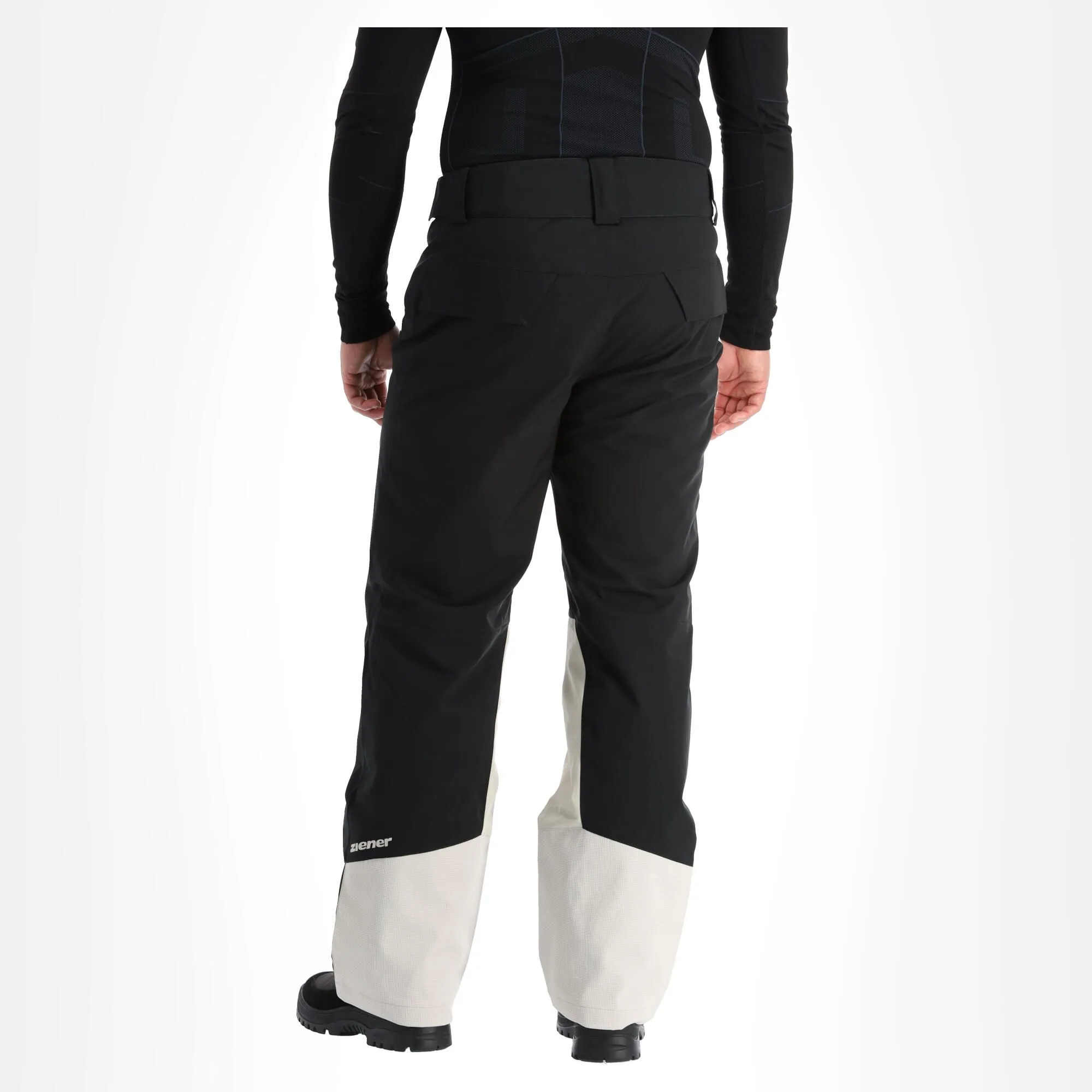 Ziener, Titov Skibroek Heren Beige, Zilver, Zwart - Afbeelding 2