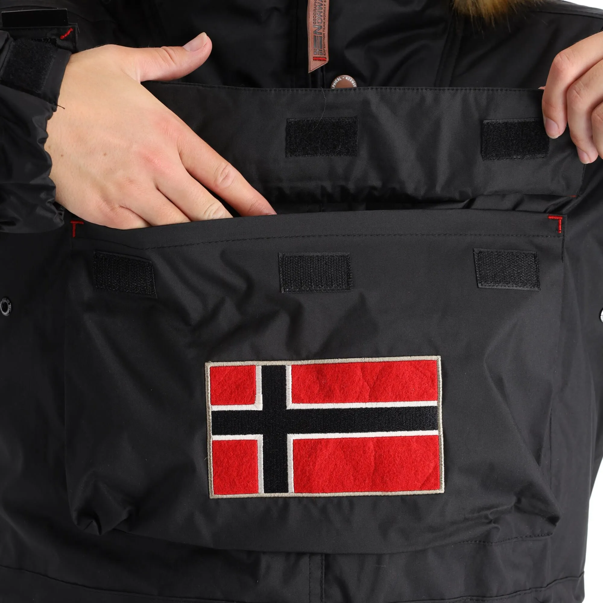 Geographical Norway, Boomera Rol-Art1 Lady 068 Winter Anorak Dames Zwart - Afbeelding 8