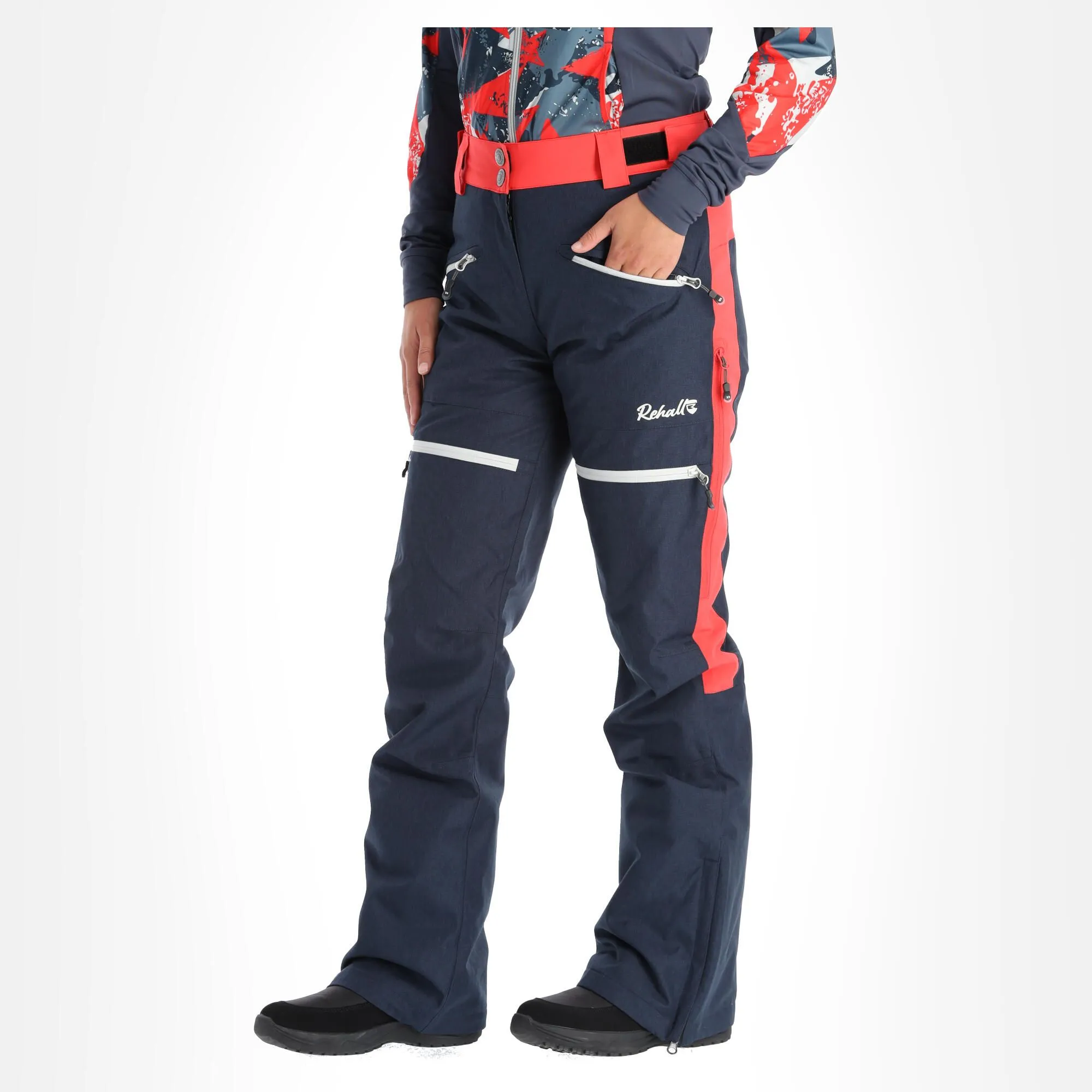 Rehall, Jaydi-R Skibroek Dames Coral Roze - Afbeelding 3