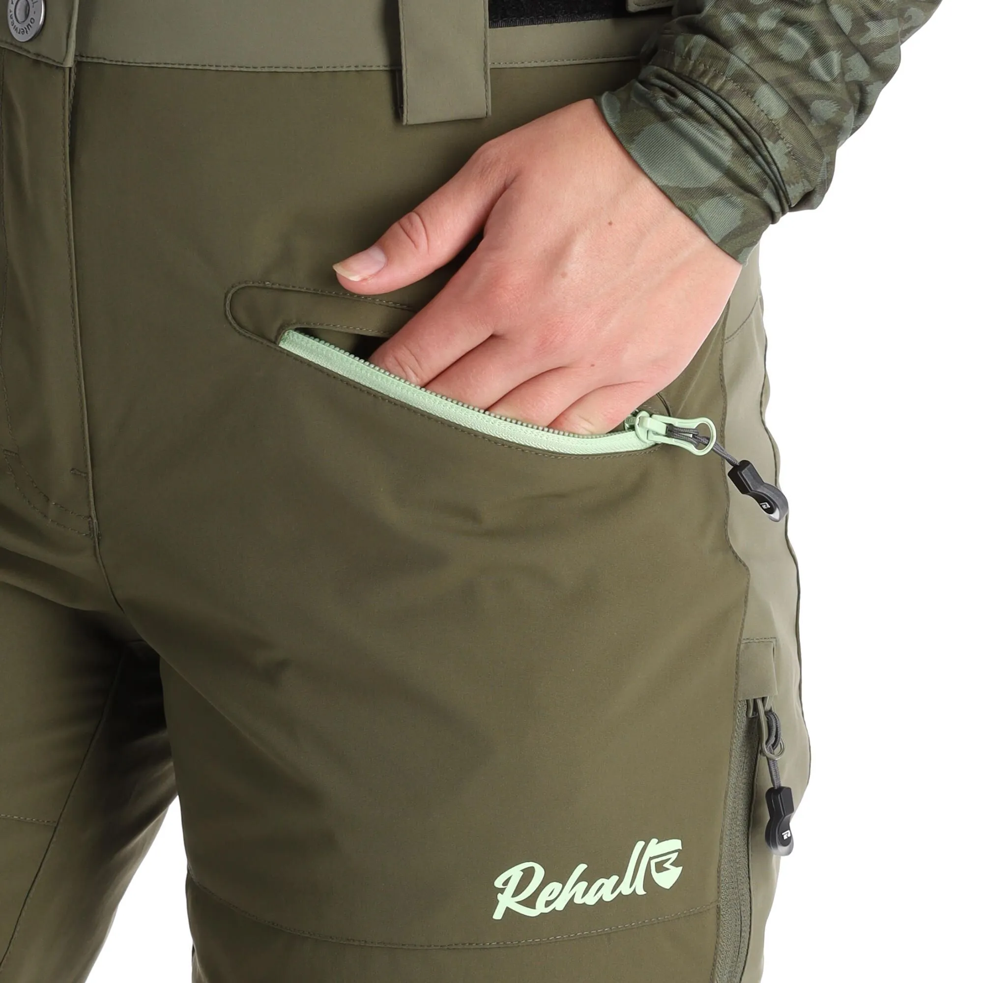 Rehall, Jaydi-R Skibroek Dames Olive Night Groen - Afbeelding 9