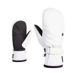 Ziener, Kasandra Mitten Skiwanten Dames Wit