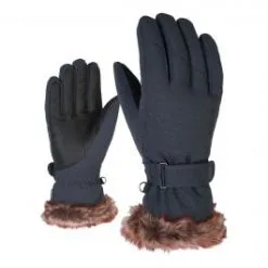 Ziener, Kim Skihandschoenen Dames Ink Spark Grijs